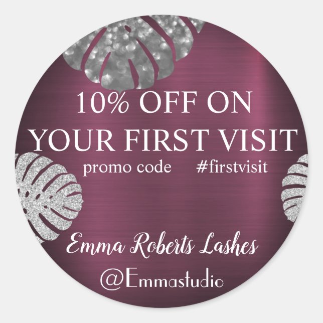 Discount Sale Deal Offer  Classic Round Sticker (Front)