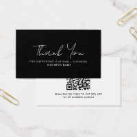 Discount Thank You Business QR Code Card
