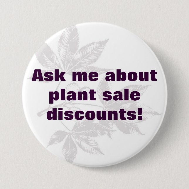 discounts 7.5 cm round badge (Front)
