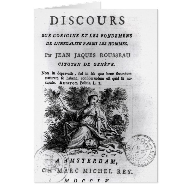 'Discours l'Origine et les Fondements (Front)