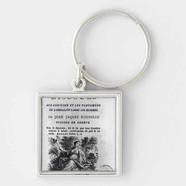 'Discours l'Origine et les Fondements Key Ring (Front)