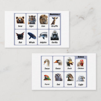Discover 16 animals that will amaze you business card
