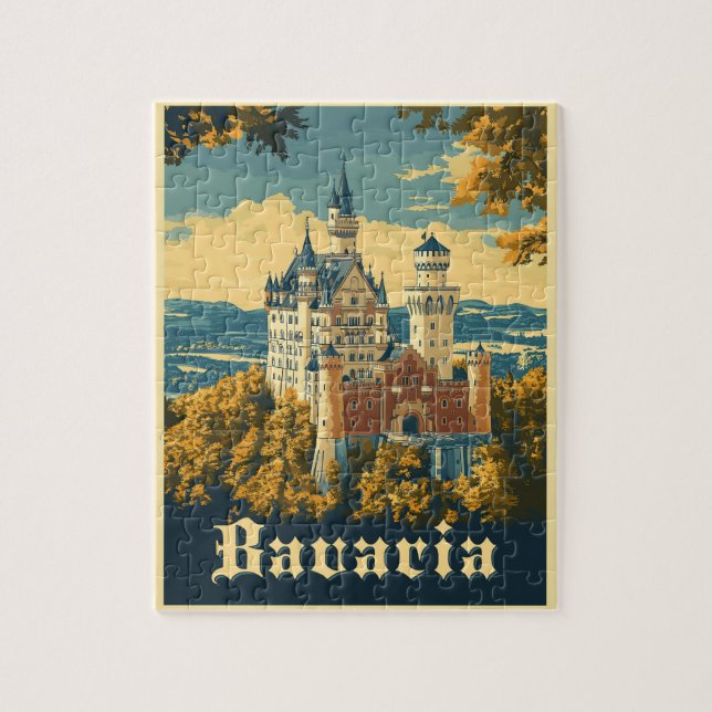 Discover Bavaria: Neuschwanstein Castle Jigsaw Puzzle (Vertical)