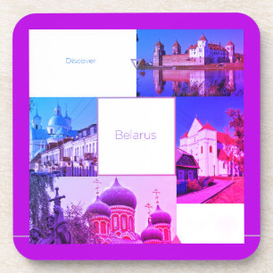 Discover Belarus Collage Architecture Coaster