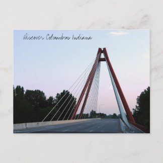Discover Columbus Indiana Second St Bridge Postcard