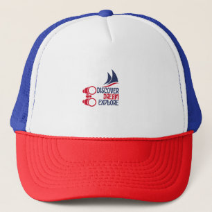 Discover Dream Explore Trucker Hat