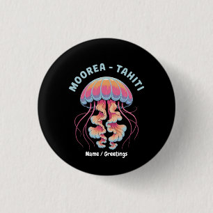 Discover French Polynesia Moorea Tahiti 3 Cm Round Badge
