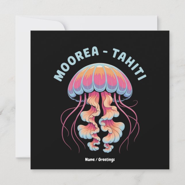 Discover French Polynesia Moorea Tahiti Invitation (Front)