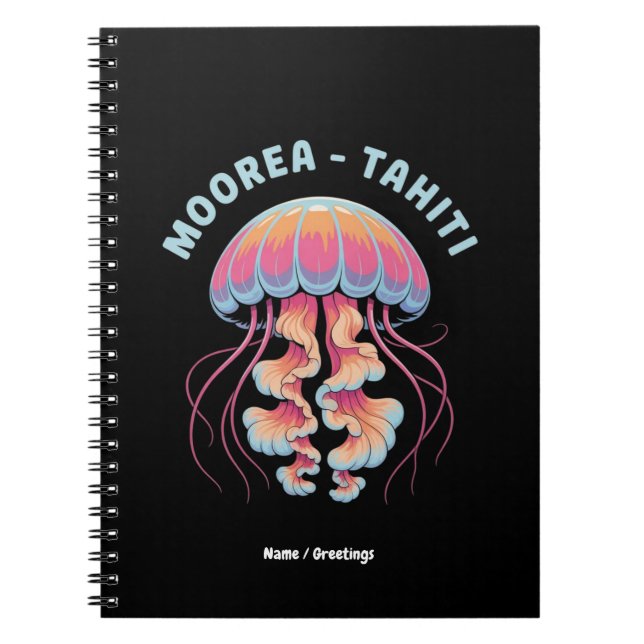 Discover French Polynesia Moorea Tahiti Notebook (Front)