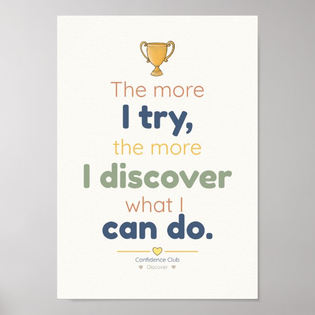 Discover | Kids Affirmation Poster (Front)