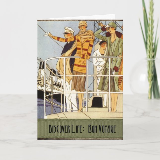 Discover Life:  Bon Voyage Card (Front)