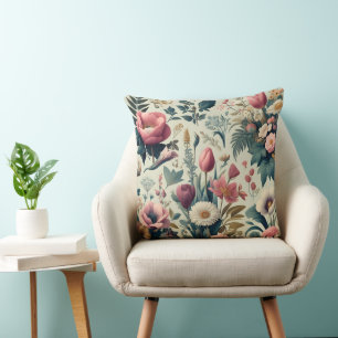 Discover Stunning Spring Floral Botanical Pattern Cushion