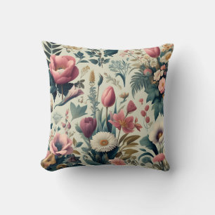 Discover Stunning Spring Floral Botanical Pattern Cushion