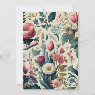 Discover Stunning Spring Floral Botanical Pattern Invitation