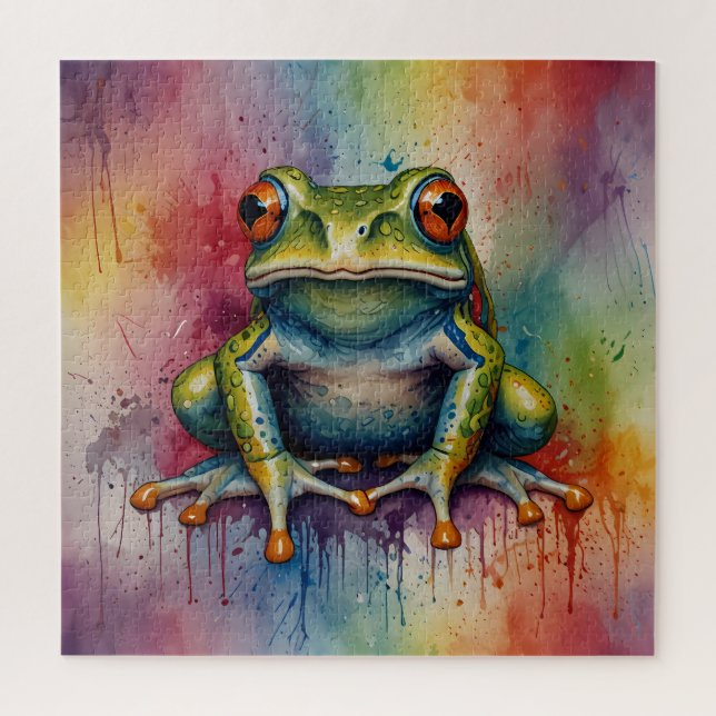 Discover the captivating beautiful frog jigsaw puzzle (Vertical)