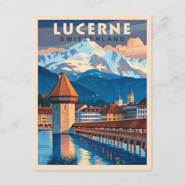 Discover the Charm of Lucerne Postcard (Front)