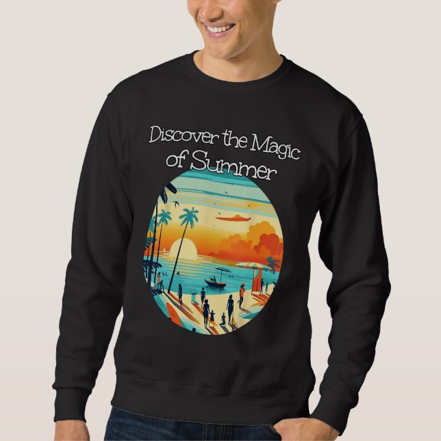 Discover the Magic of Sea and Sunset with Friends  Sweatshirt (Front)