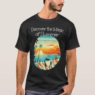 Discover the Magic of Sea and Sunset with Friends  T-Shirt