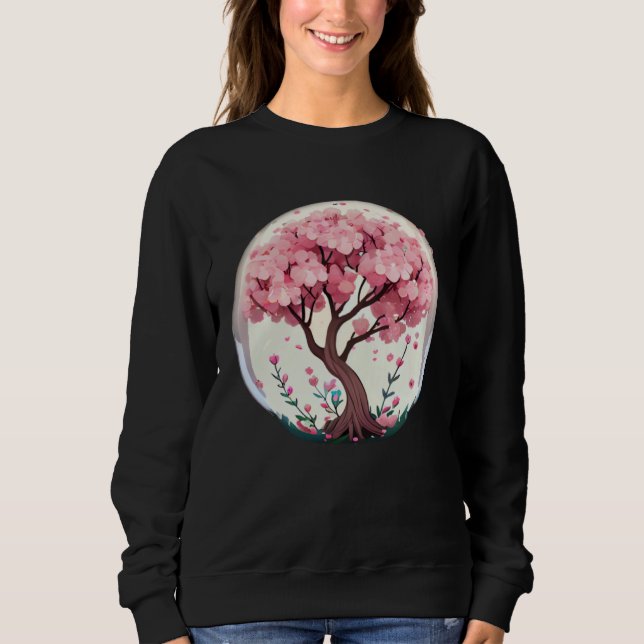 Discover the Magic of Spring with a Cherry Blossom Sweatshirt (Front)