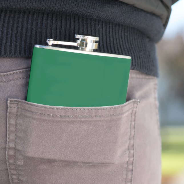 Discover the Perfect Blend of Green, Azure, Aqua,  Hip Flask (In Situ)