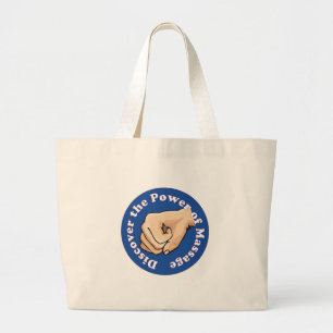 Discover the power of massage large tote bag