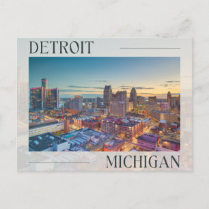 Discover the Vibrant Spirit of Detroit, Michigan Postcard