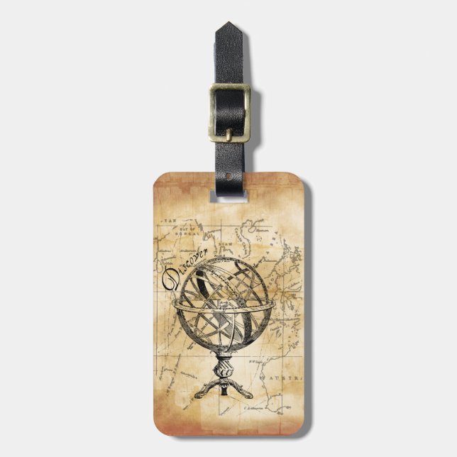 Discover the World Luggage Tag (Front Vertical)