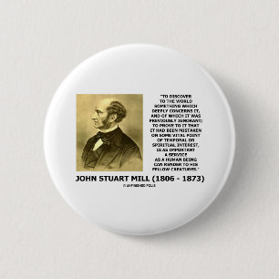 Discover To The World Service Human Beings Quote 6 Cm Round Badge