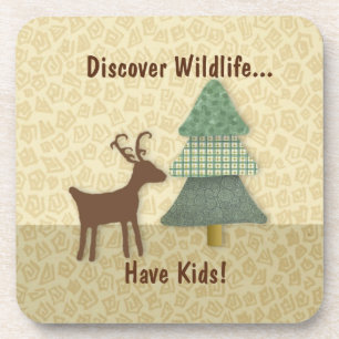 Discover Wildlife Cork Coaster