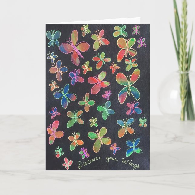 "Discover Your Wings" Greeting Card (Front)