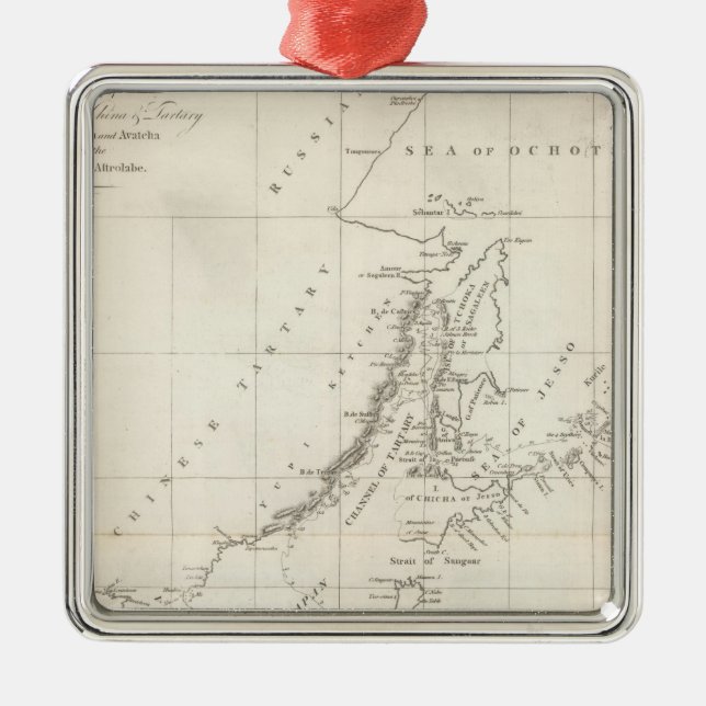 Discoveries made in 1787 In the Seas of China Metal Ornament (Front)