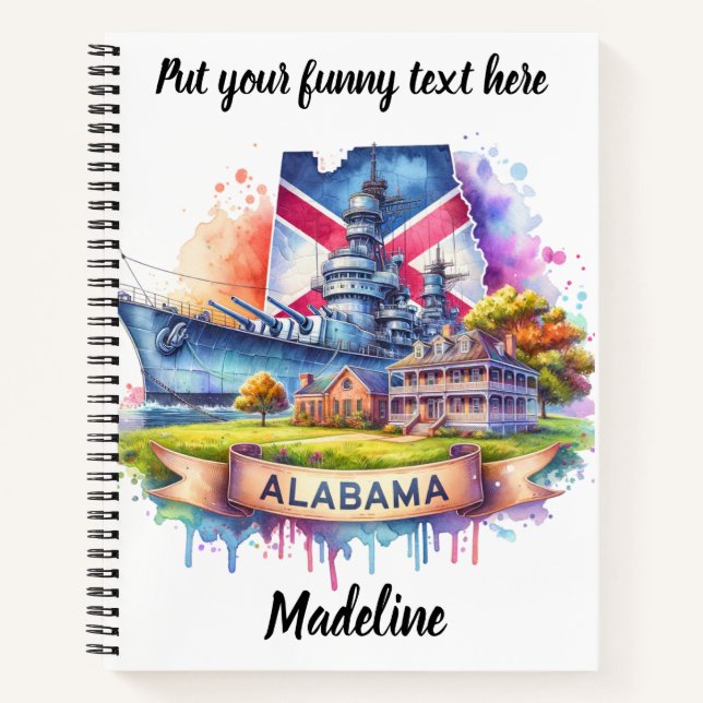 Discovering Alabama's history and beauty Notebook (Front)