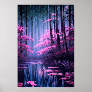 Discovering Pink Flora's Hidden Splendour Poster