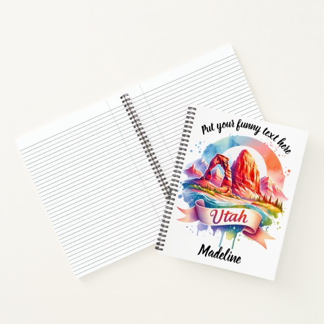Discovering Utah's stunning landscapes Notebook (Inside)