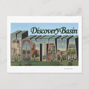 Discovery Basin, Montana - Large Letter Scenes Postcard
