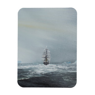 Discovery Captain Scott And Crew Magnet