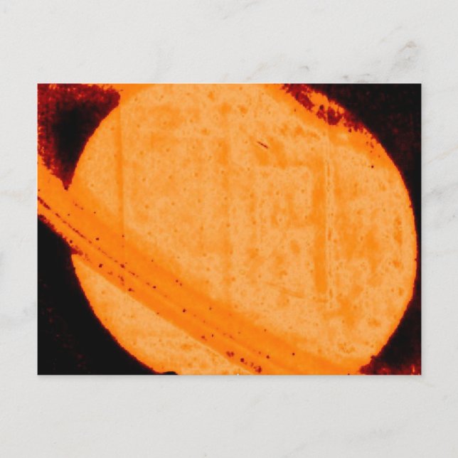 Discovery of a Dark Auroral Oval on Saturn Postcard (Front)