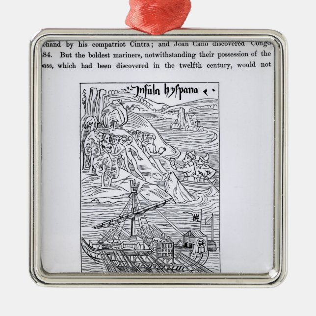 Discovery of San Domingo Metal Tree Decoration (Front)