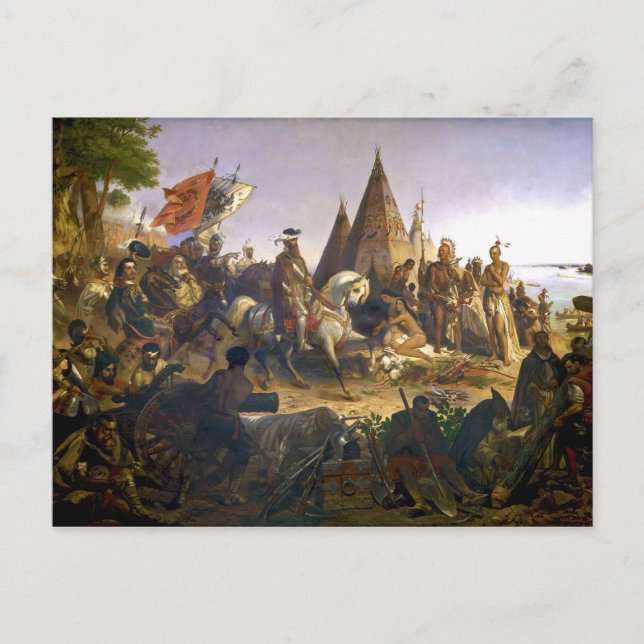 Discovery of the Mississippi by William H. Powell Postcard (Front)