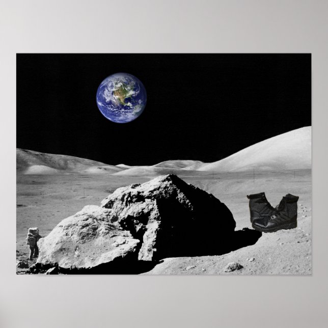 Discovery on the moon. poster (Front)