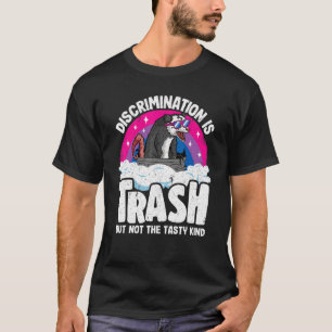 Discrimination Is Trash Opossum Bisexual Pride Bi T-Shirt