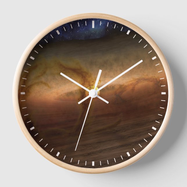 Discs Of Planet-Forming Material Circling Stars. Clock (Front)