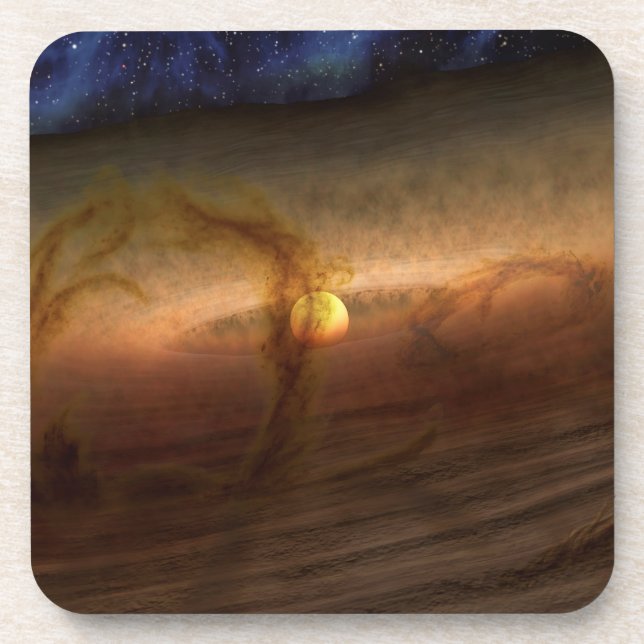 Discs Of Planet-Forming Material Circling Stars. Coaster (Front)