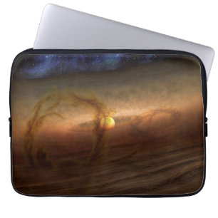 Discs Of Planet-Forming Material Circling Stars. Laptop Sleeve