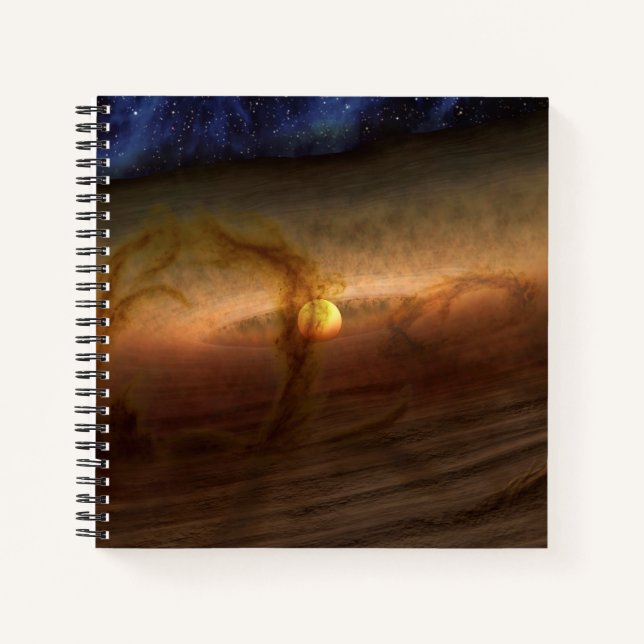 Discs Of Planet-Forming Material Circling Stars. Notebook (Front)