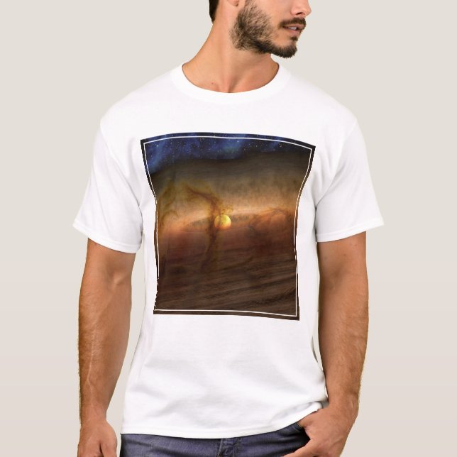 Discs Of Planet-Forming Material Circling Stars. T-Shirt (Front)