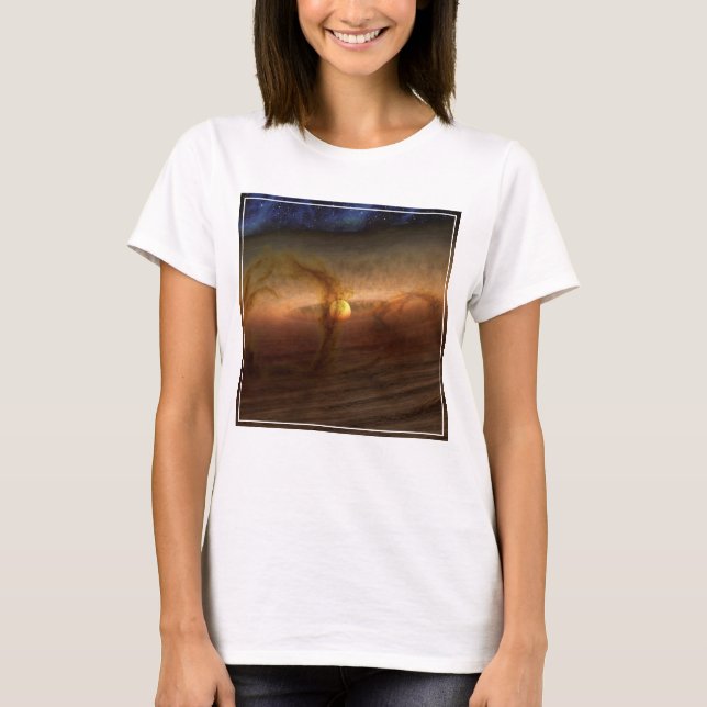 Discs Of Planet-Forming Material Circling Stars. T-Shirt (Front)