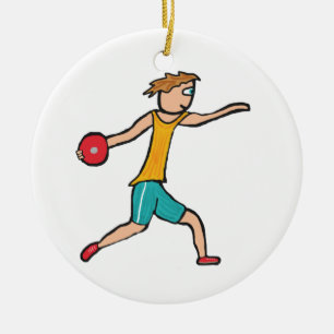 Discus Ceramic Ornament