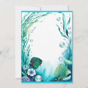 Discus Fish Aquarium Wedding Party Fis  nvitation  Invitation
