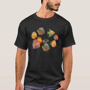 Discus Fish Underwater Sea Funny Ocean Fishes Shir T-Shirt